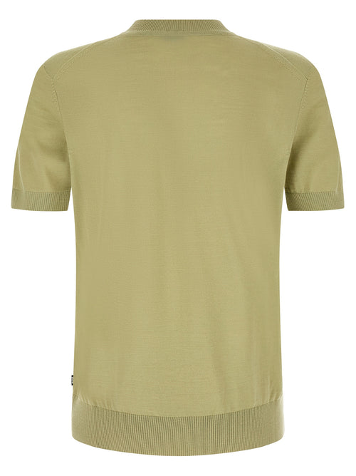 Bicolor Virgin Wool T-Shirt