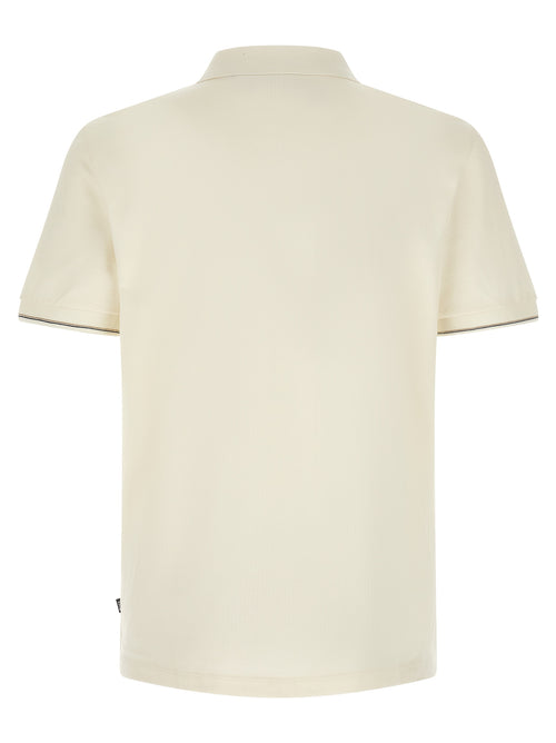 Beige Cotton Polo Shirt
