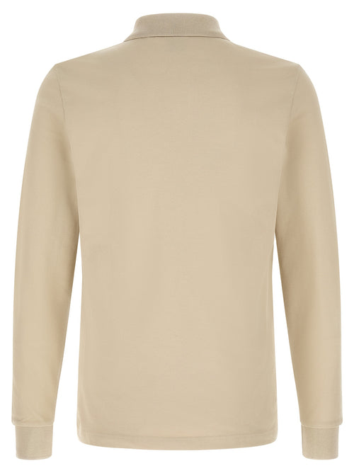 Beige Cotton Polo Shirt