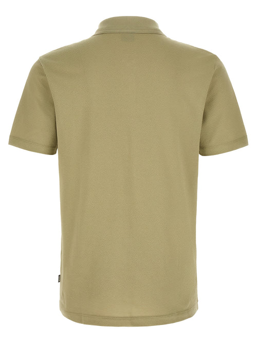 Beige Cotton Polo Shirt