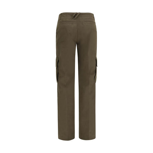 Bicolor Cotton Cargo Pants