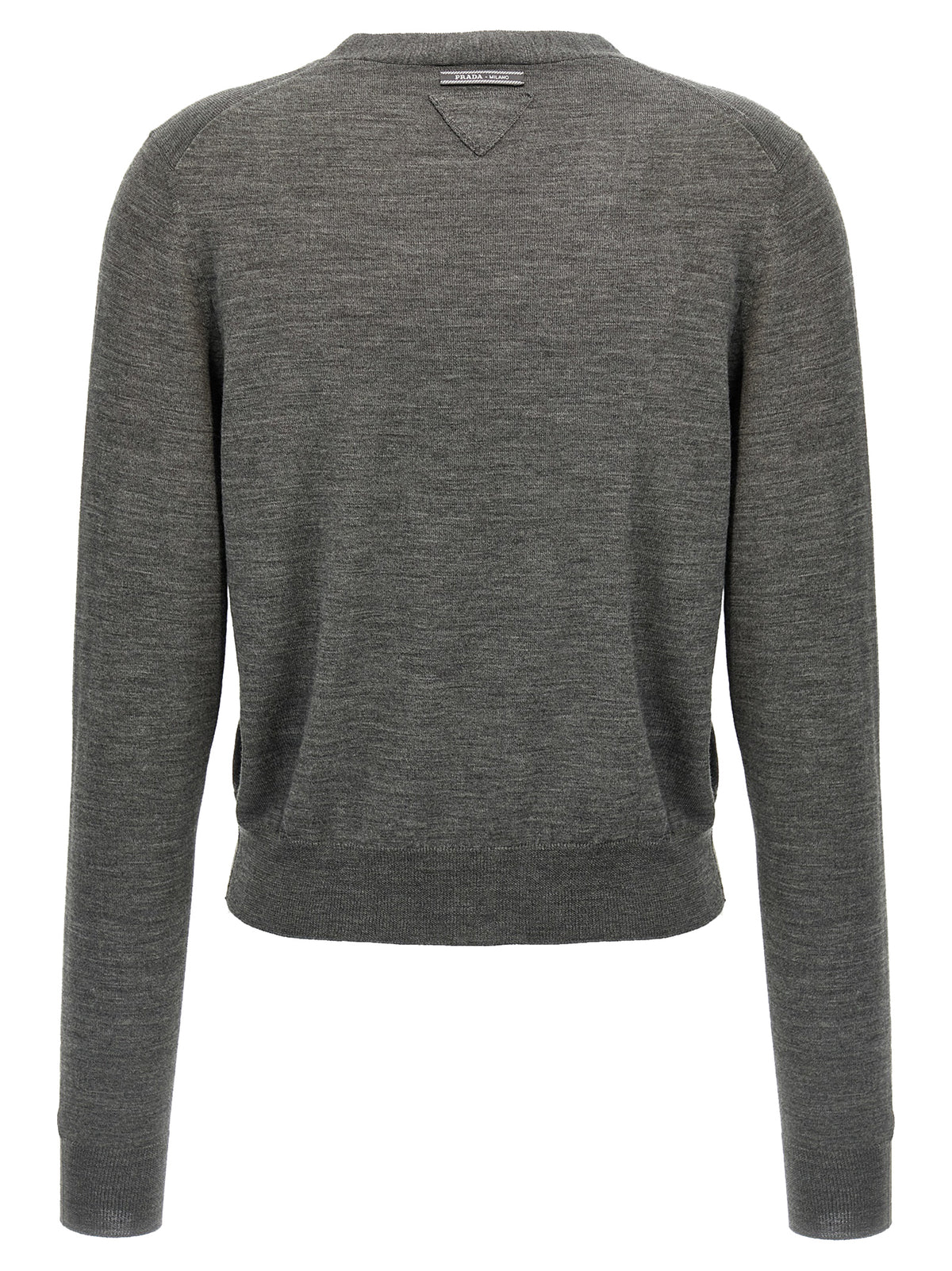 Gray Virgin Wool Cardigan