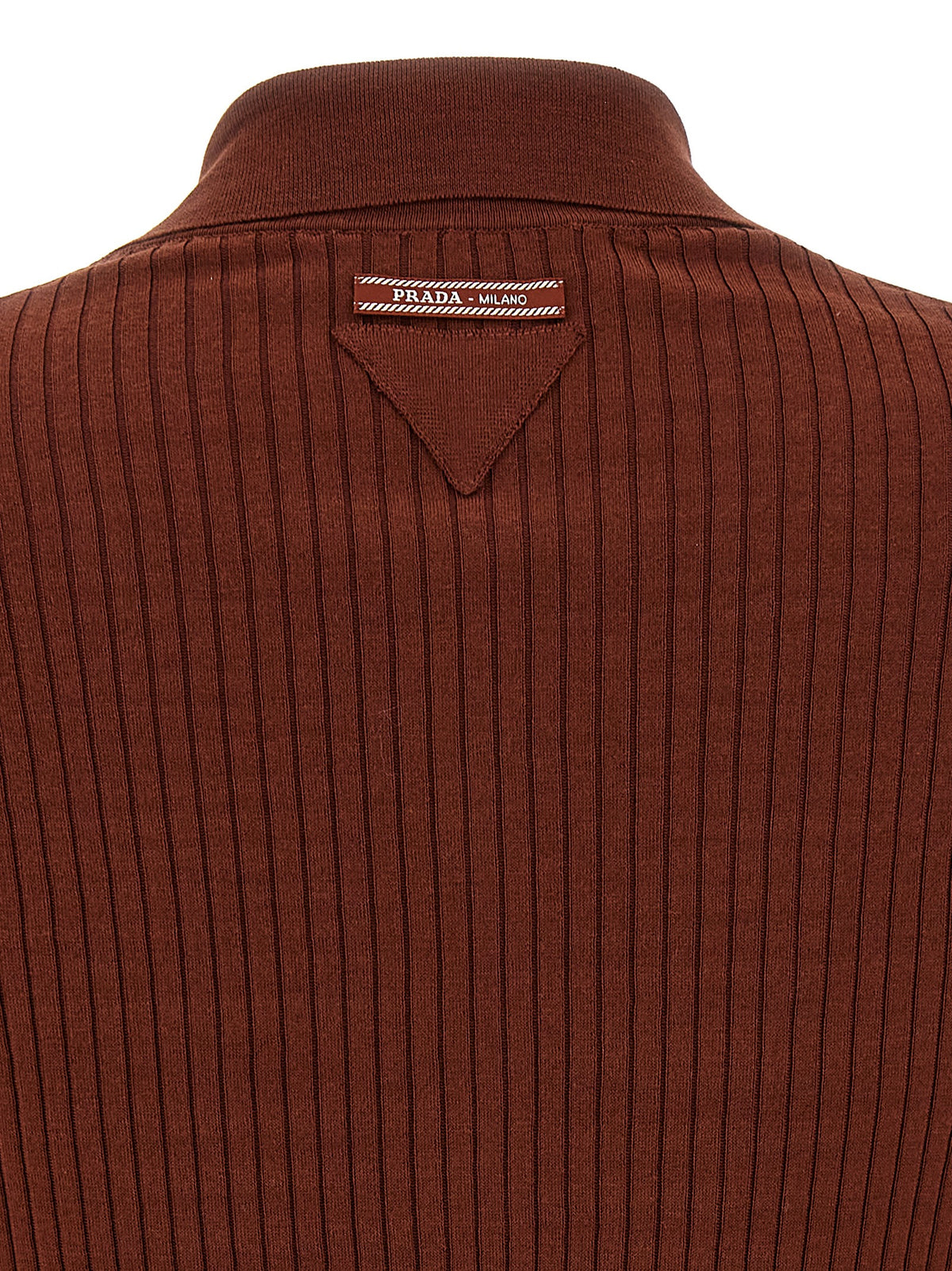 Brown Cotton Polo Shirt