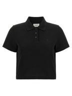 Black Cotton Polo Shirt