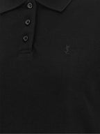 Black Cotton Polo Shirt