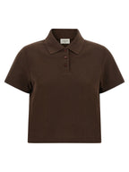 Brown Cotton Polo Shirt