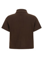 Brown Cotton Polo Shirt