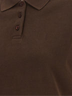 Brown Cotton Polo Shirt