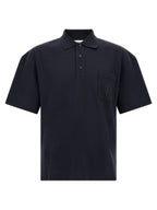 Blue Cotton Polo Shirt