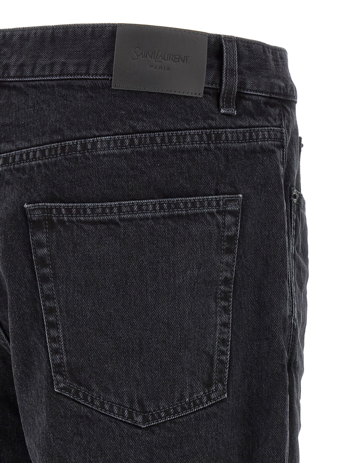 Black Cotton Relaxed Fit Jeans
