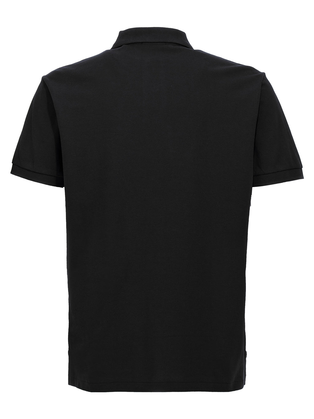 Black Cotton Polo Shirt
