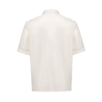 White Polyester Shortsleeve Shirt