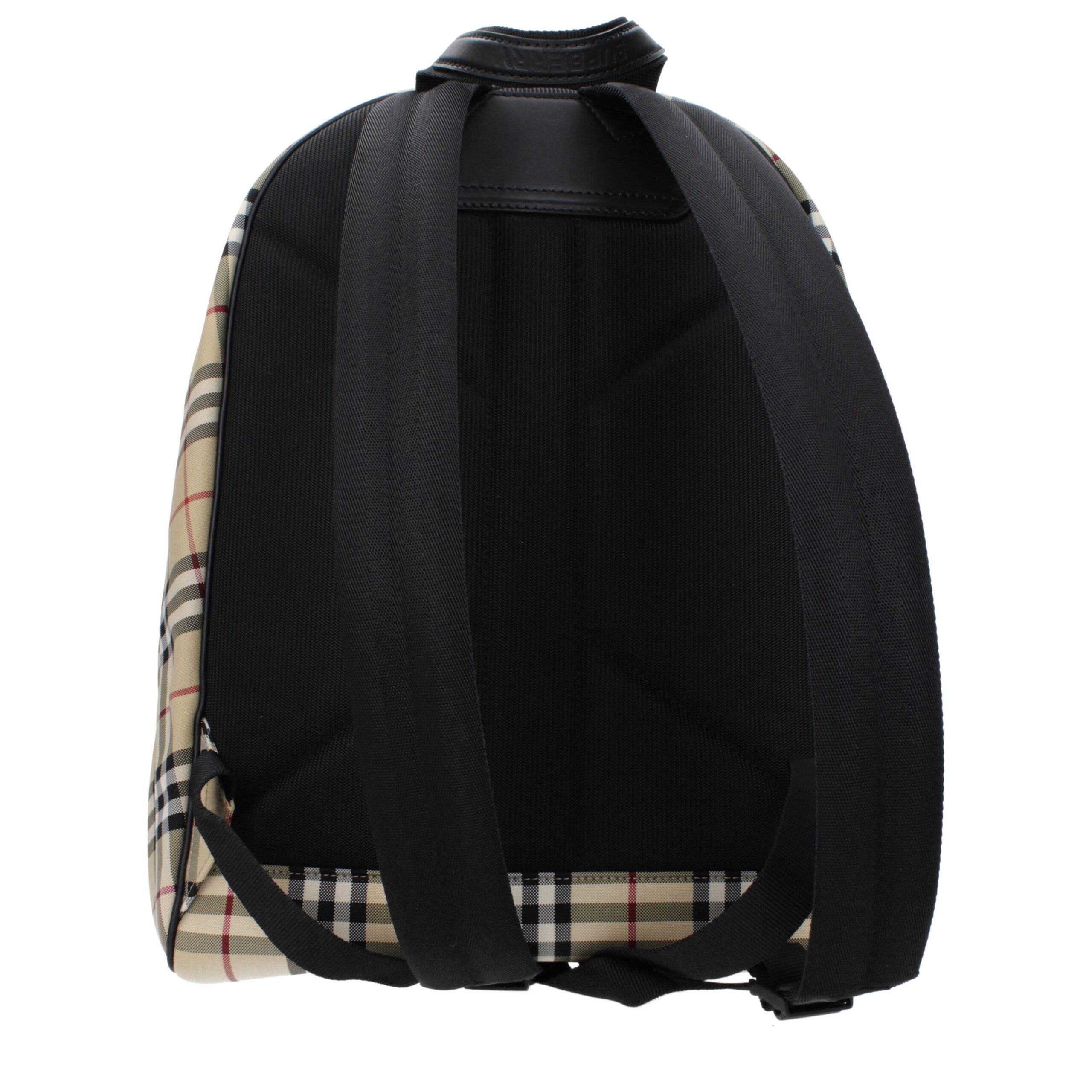Beige Fabric Backpack
