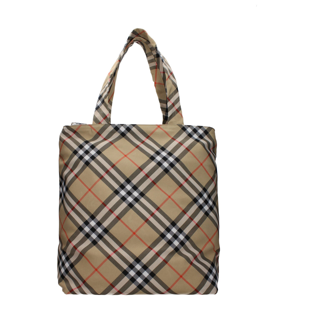 Beige Fabric Shoulder Bag