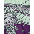 Green Silk Casual Pants
