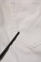 White Mid Waist Skinny Fit Denim Casual Trouser Jeans