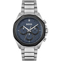 Gray Stainless Steel Dress Watch
