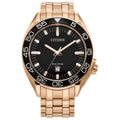 Gold Stainless Steel Dress Watch