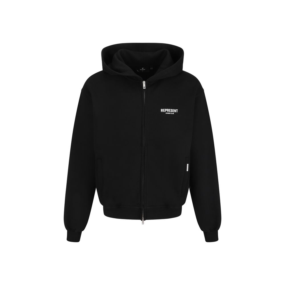 Black Cotton Sweatshirt